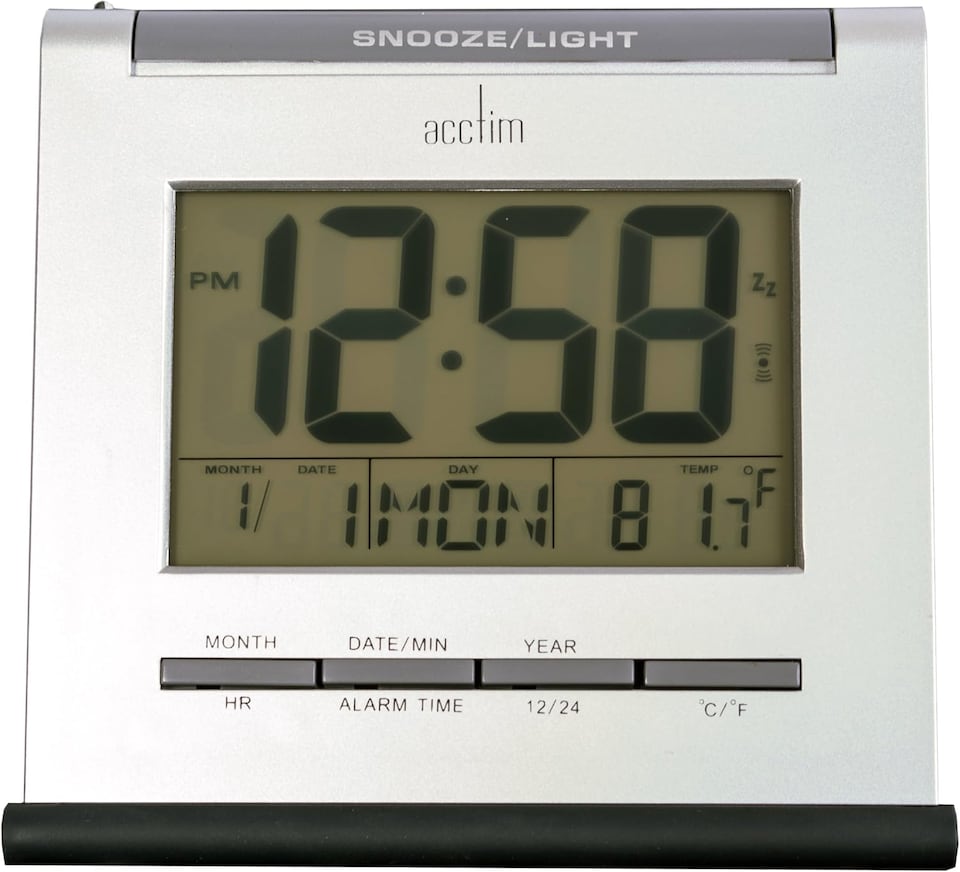 image 1 of Acctim Apex Digital Alarm Clock Smartlite Crescendo Alarm Date & Temperature Display