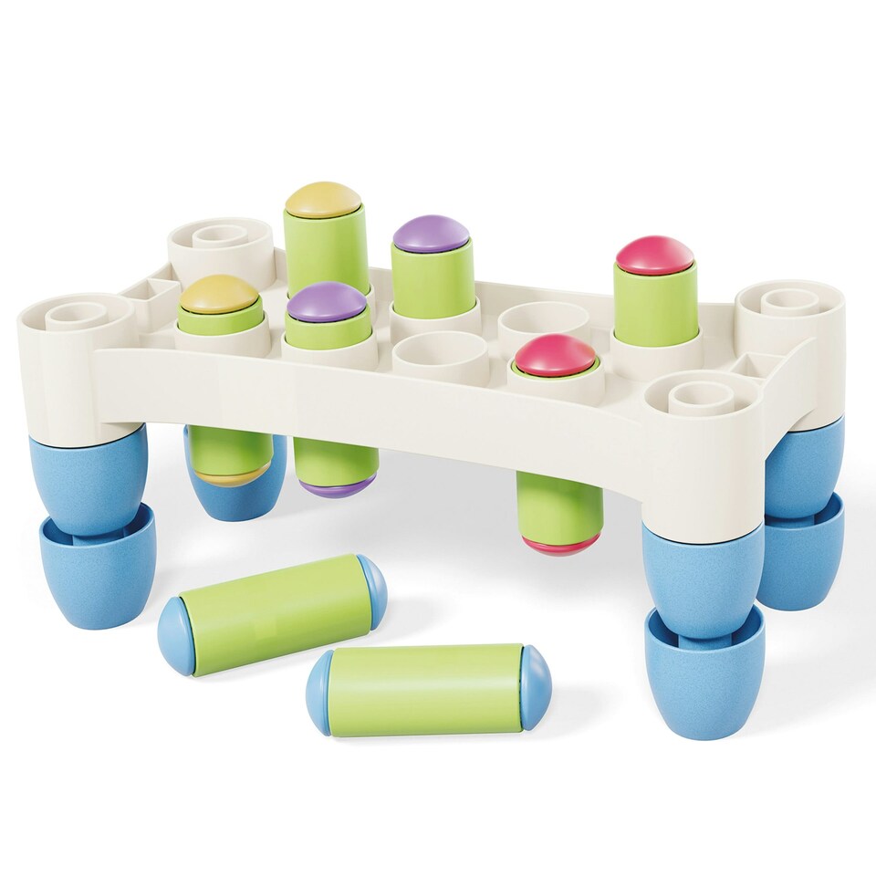 image 1 of Quercetti Play EcoPlus Hammer Peggy 34 Pieces