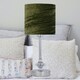 image 5 of First Choice Lighting Set of 2 Chrome Jewelled Table Lamp with Green Crushed Velvet Shades Chrome | Green