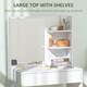 image 4 of HOMCOM Dressing Table with Mirror and Storage, Modern Vanity Desk, White White