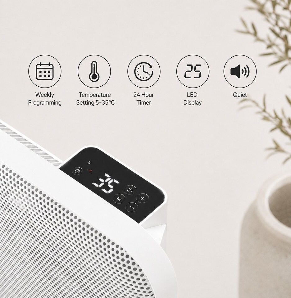 image 1 of TCP 2000W White Infrared Convection Heater