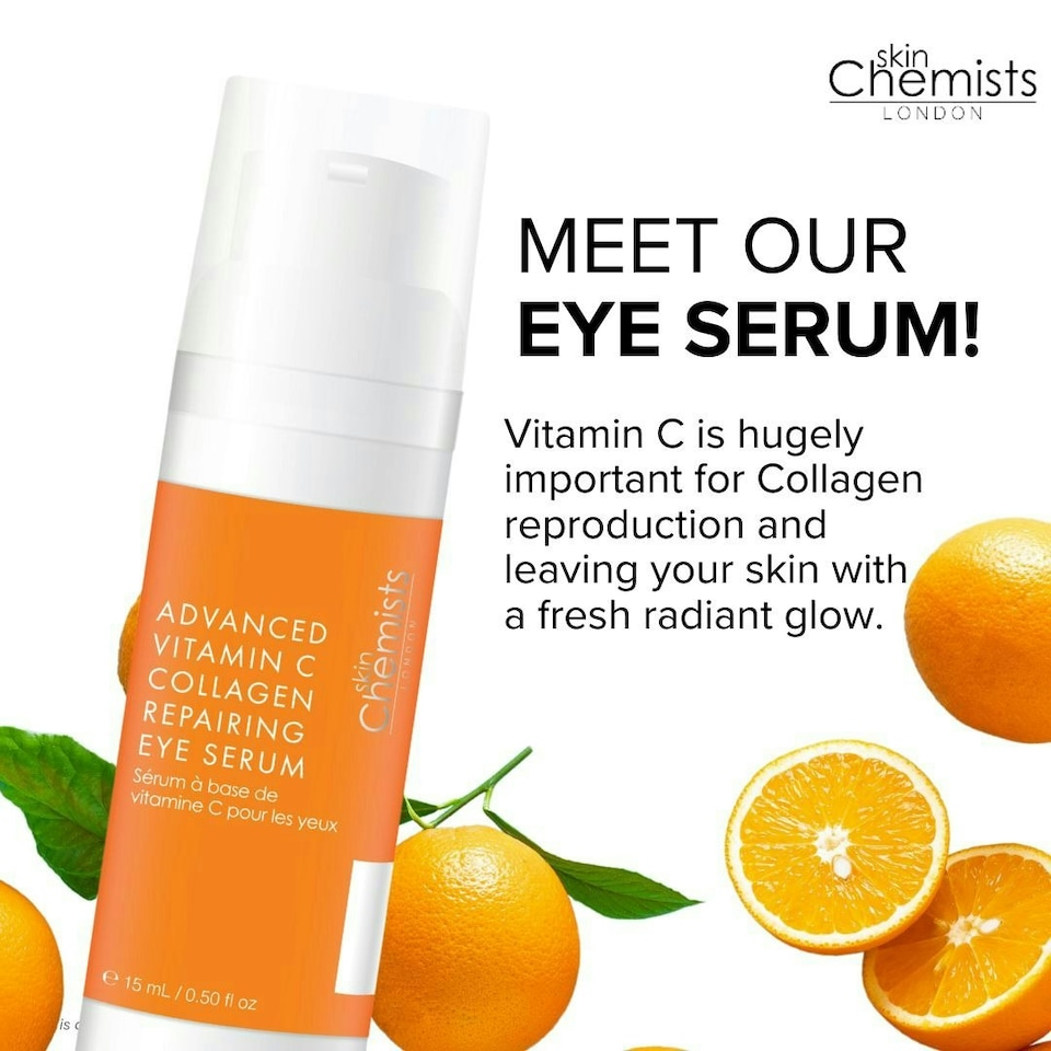 image 1 of skinChemists Advanced Vitamin C Collagen Repairing Eye Serum 15ml Twin Value Savings Pack