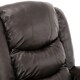 image 4 of Seattle Electric Single Motor Rise Recliner Bonded Leather Chair (Brown)