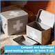 image 4 of Harbour Housewares Metal First Aid Box - 23cm - Medical Storage Tin with Airtight Lid, Handles & Removable Organiser Tray | Red | Red | 1