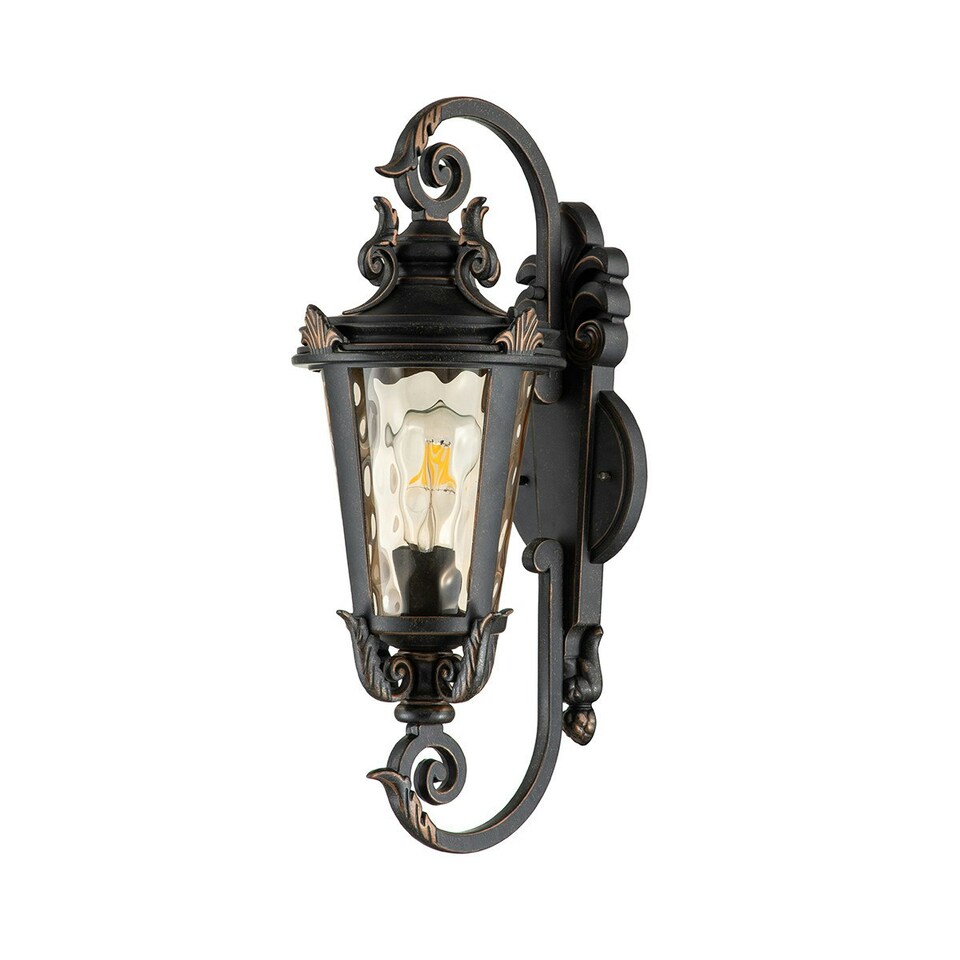 image 1 of Baltimore 1 Light Outdoor Medium Wall Lantern Light Weathered Bronze IP44, E27