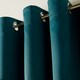 image 4 of OHS Blackout Thermal Insulated Eyelet Curtains, 66x54" - Teal