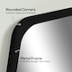 image 5 of HOMCOM 70cm Rectangle Mirror, Wall Mirror for Bathroom, Black