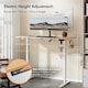 image 4 of Vonhaus Light Wood Maple Effect Electric Standing Desk 140x60cm