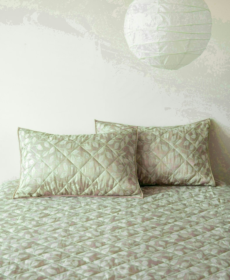 image 1 of Intimates Florette Luxury Jaquard Floral Quilted Bedspread Set | Multi | Multi | King