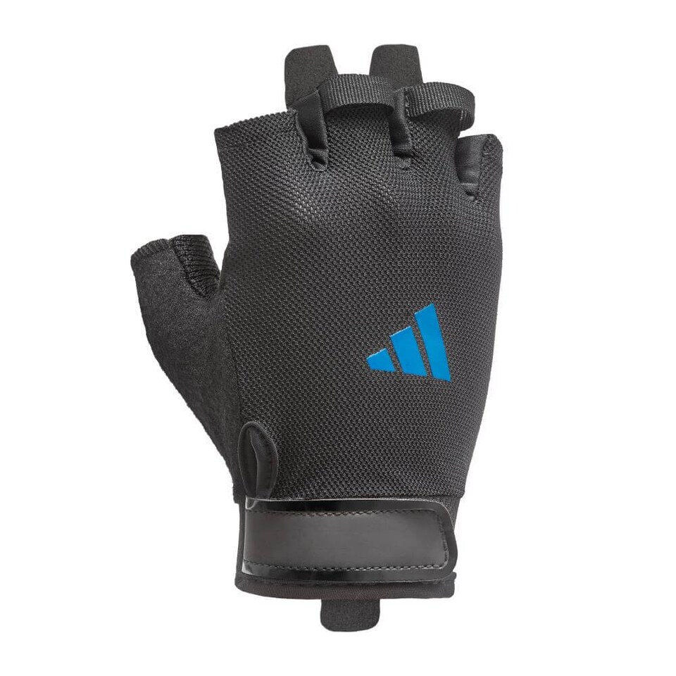 image 1 of Adidas Essential Training Gloves, Aeroready ventilated palm, padded suedette palm and secure hook-and-loop wrist. | Multi | Pink | M