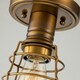 image 5 of Quoizel Mixon Semi Flush Ceiling Light Weathered Brass