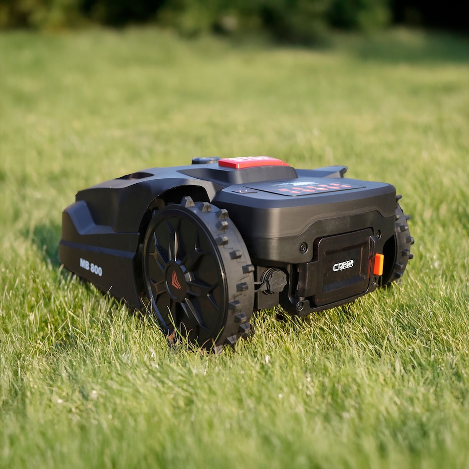 image 1 of Yard Force MB800 Robotic Lawnmower - App Controlled Boundary Mowing for Large Lawns 800m2 - CR20 Range | Black