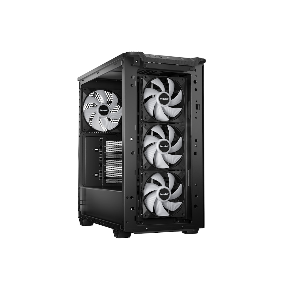 image 1 of BeQuiet Pure Base 501 LX Tempered Glass Mid Tower Gaming PC Case Black - BGW78