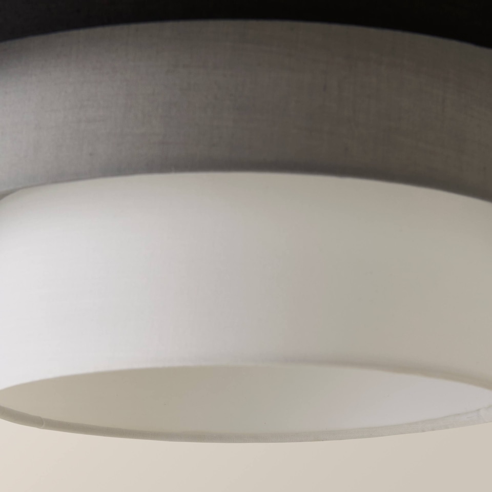 image 1 of ValueLights Aztec Pair 3 Tier Black Ceiling Light Shades and Bulbs