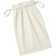 image 2 of Westford Mill Soft Organic Cotton Drawcord Bag - Natural - XS Cream | XS