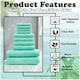 image 3 of VELVETIO 10 Piece Towel Bale Set Toronto Stripe Pattern - 100% Cotton, 450 GSM Blue | Aqua