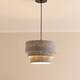 image 3 of ValueLights Aztec 3 Tier Grey Felt Ceiling Light Shade & Bulb | Grey