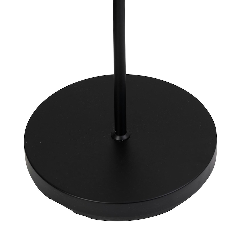 image 1 of First Choice Lighting Pair of Black Floor Lamp with Opal Globe Shades Black
