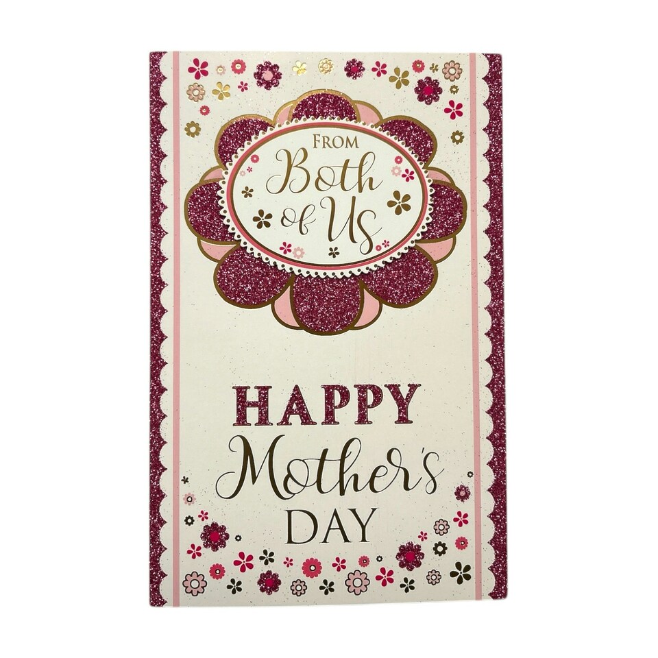 image 1 of From Both Of Us Flower Head Design Mother's Day Boxed Card