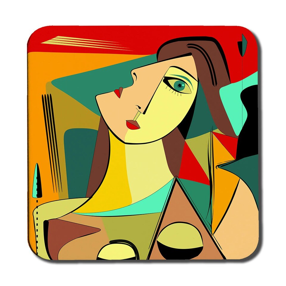 image 1 of abstract portrait (Coaster)