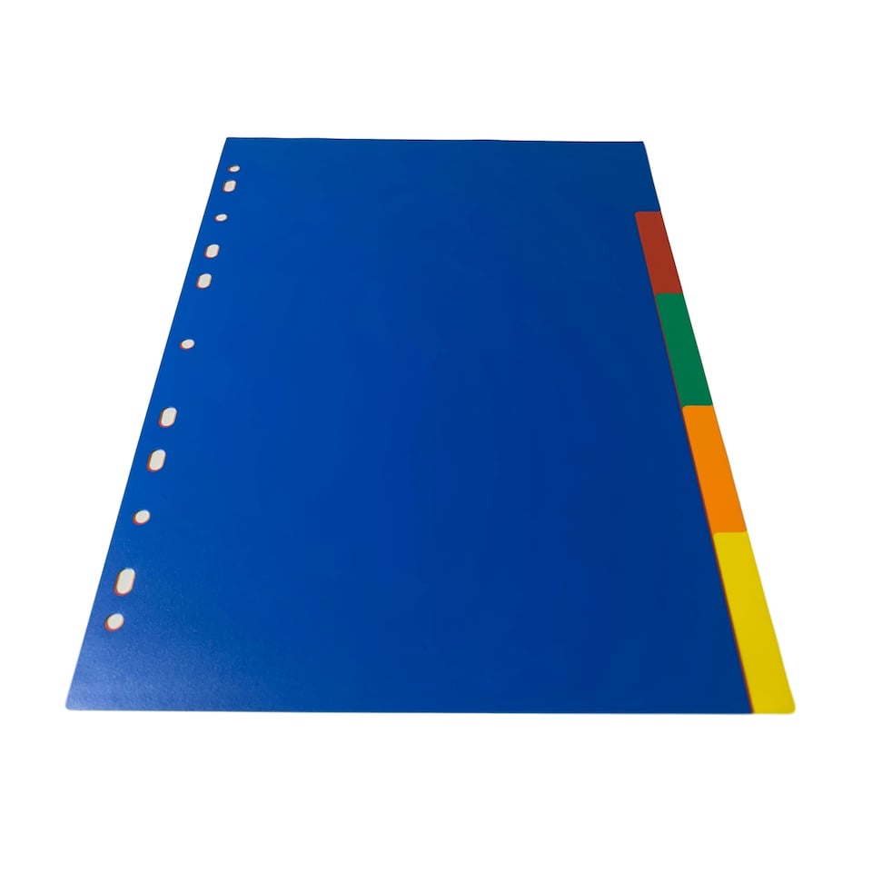 image 1 of A4 5 Part Polypropylene Dividers with Reinforced Index Cover