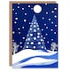 image 1 of Greeting Card Winter Wonderland Tree Snow Full Moon Night Blank For Him Or Her Art Xmas Christmas Card