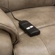 image 5 of Buckingham Single Motor Electric Rise Recliner Bonded Leather Chair (Stone)