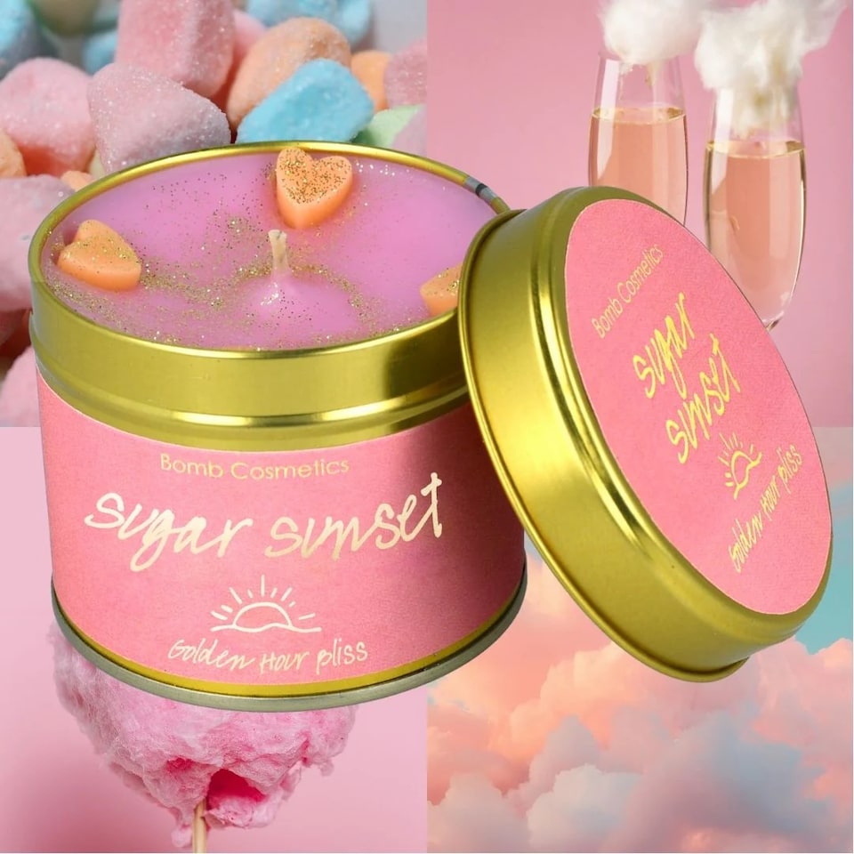 image 1 of Bomb Cosmetics Scented Tinned Candle Sugar Sunset