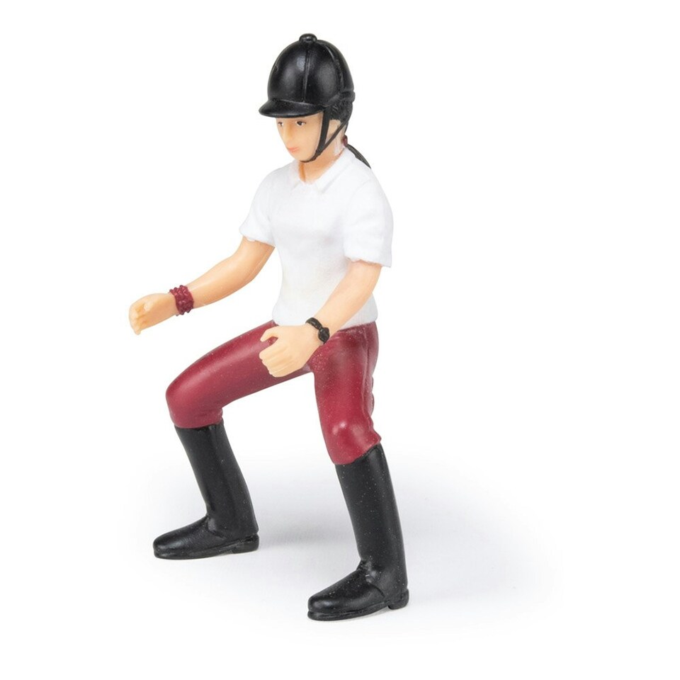 image 1 of PAPO Horse and Ponies Young Riding Girl Toy Figure