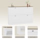 image 5 of Vida Designs 4 Drawer Shoe Cabinet Hallway Home Entrance Storage Unit - White & Oak