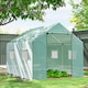 image 2 of Outsunny Tunnel Greenhouse W UV-resistant PE Cover, Wide Door, 2 x 3(m), Green