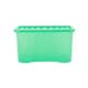 image 3 of Wham Crystal 5 x 60L Stackable Plastic Storage Boxes with Lids Green