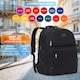 image 7 of Cabin Pro 'Stride' 45x36x20 cm easyJet Cabin Bag Underseat Backpack for Travelling TSA Approved Lock Expandable Backpack - Carry on Luggage | Black | 1