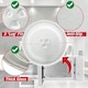 image 7 of SPARES2GO Microwave Turntable Glass Plate for Breville (10" / 255mm)