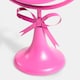 image 6 of OHS Bow Pedestal Free Standing Swing Makeup Vanity Mirror | Pink | Hot Pink