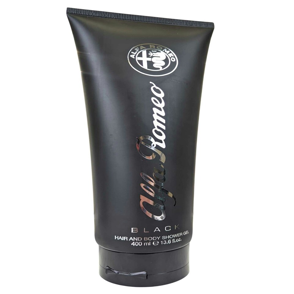 image 1 of Alfa Romeo Black Hair and Body Shower Gel 400ml Alfa Romeo