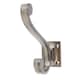 image 1 of Hammer & Tongs Square Back Hat & Coat Hook - W35mm x H105mm - Raw