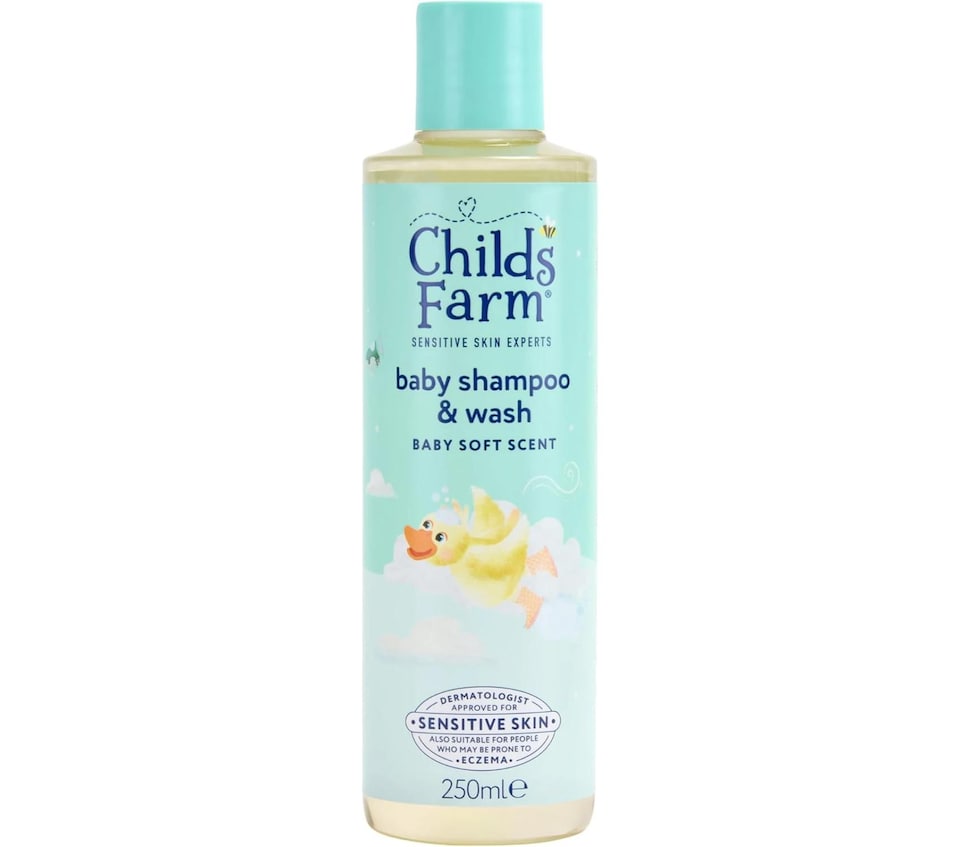 image 1 of Childs Farm Baby Shampoo Body Wash Tear Free Sensitive Skin Soft Scent 250Ml