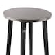 image 3 of Groundlevel Set Of 2 Wooden Tall Bar Stools Bar Chair Breakfast Kitchen Counter | Grey | Grey