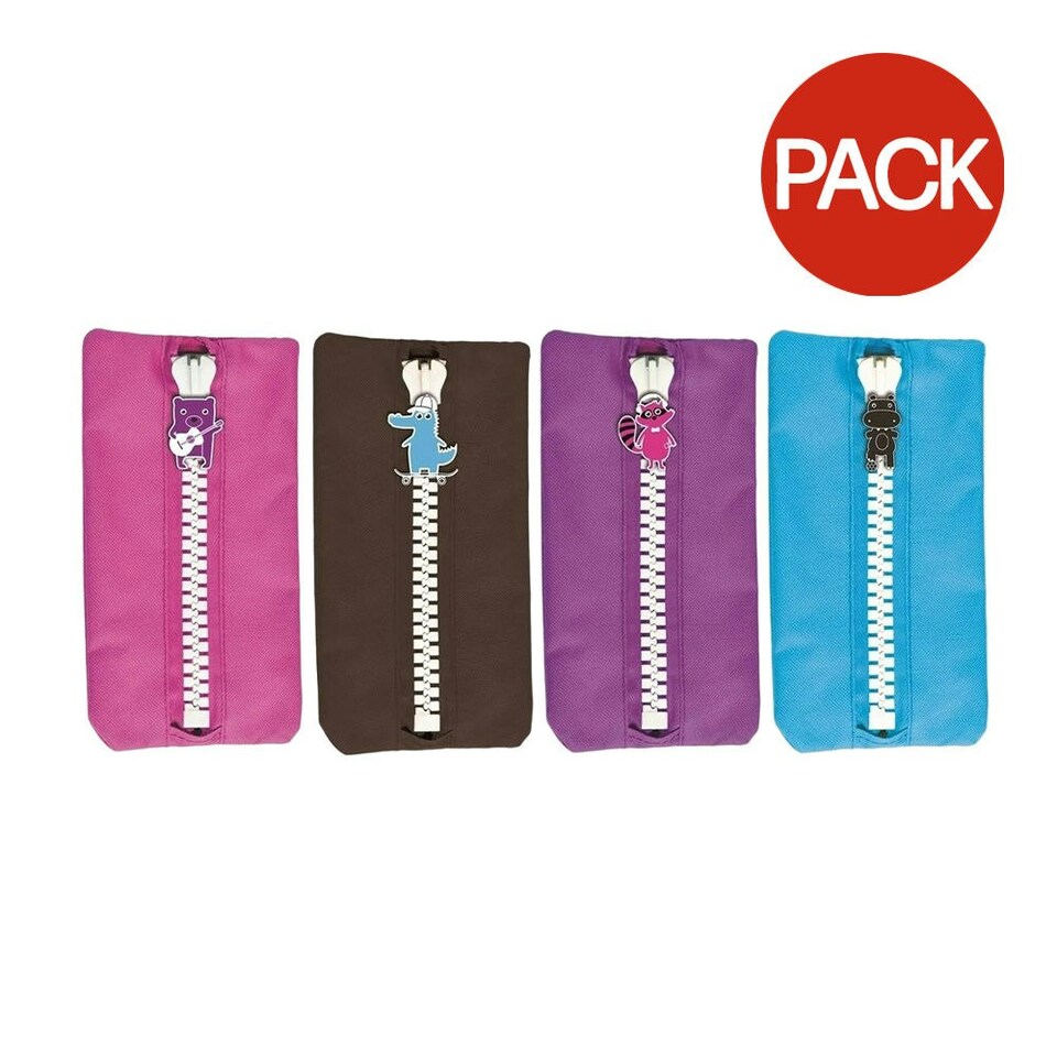 Anker Pencil Case (Pack of 4) - Multicoloured - One Size