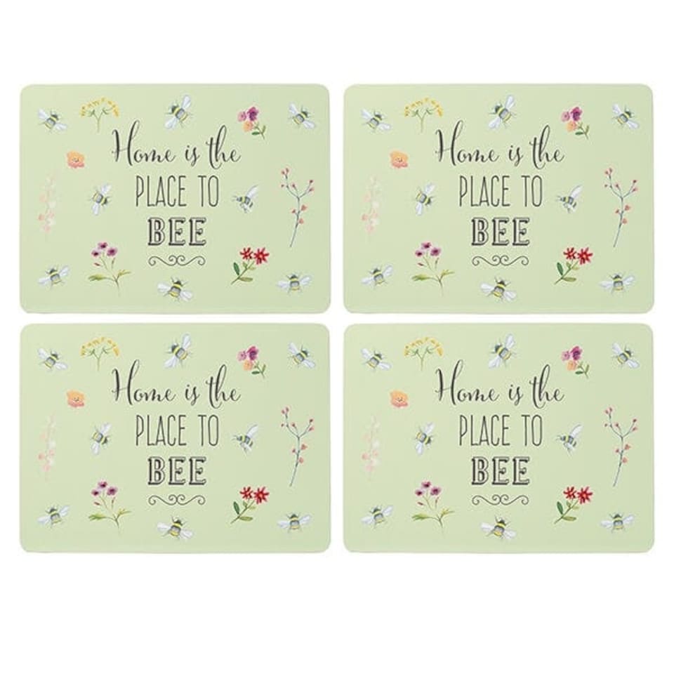 image 1 of English Tableware Company Bee Happy Set of 4 Placemats