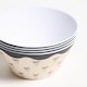 image 8 of OHS Summer Print Plastic Picnic Bowls Set of 4 Lightweight Outdoor