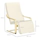 image 8 of HOMCOM Lounge Chair Recliner Adjustable Footrest Home Cream White