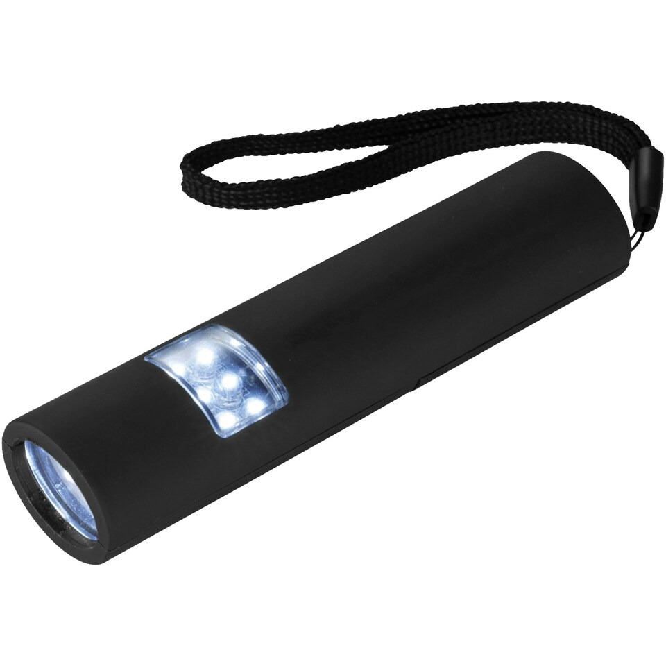 STAC Mini Grip Slim And Bright Magnetic LED Flashlight - Solid Black - 11.8 x 3 cm
