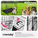 image 7 of Dog Crate Luna - foldable, robust steel mesh, double locked doors - 48x78x52.5cm
