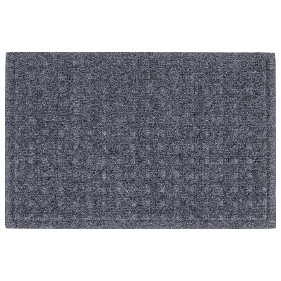 image 1 of Nicola Spring Heavy Duty Dirt Trapper Door Mat - 60cm x 40cm - Grey