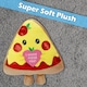 image 10 of Pizza Soft Toy Cute Plushie Huggable Cuddly Stuffed Toy 20cm Yellow