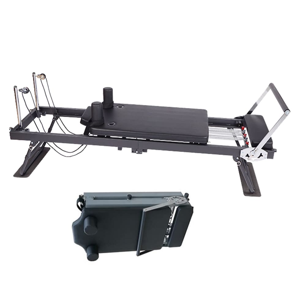 image 1 of Gr8 Home Pilates Reformer Stretch Machine Folding Home Gym Equipment Body Sculpting Board