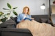 image 5 of Zahra Ochre Blanket/Throw | Yellow | Ochre | One Size