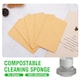 image 3 of Compostable Cleaning Sponges (5 per pack) | Yellow | 5